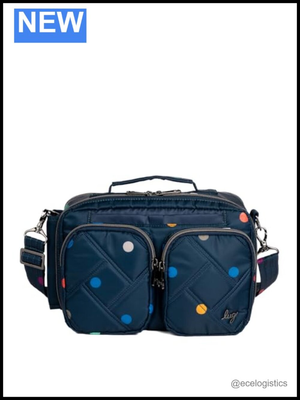Lug Rider Crossbody Bag for Women Lightweight Purse Multiple Pockets
